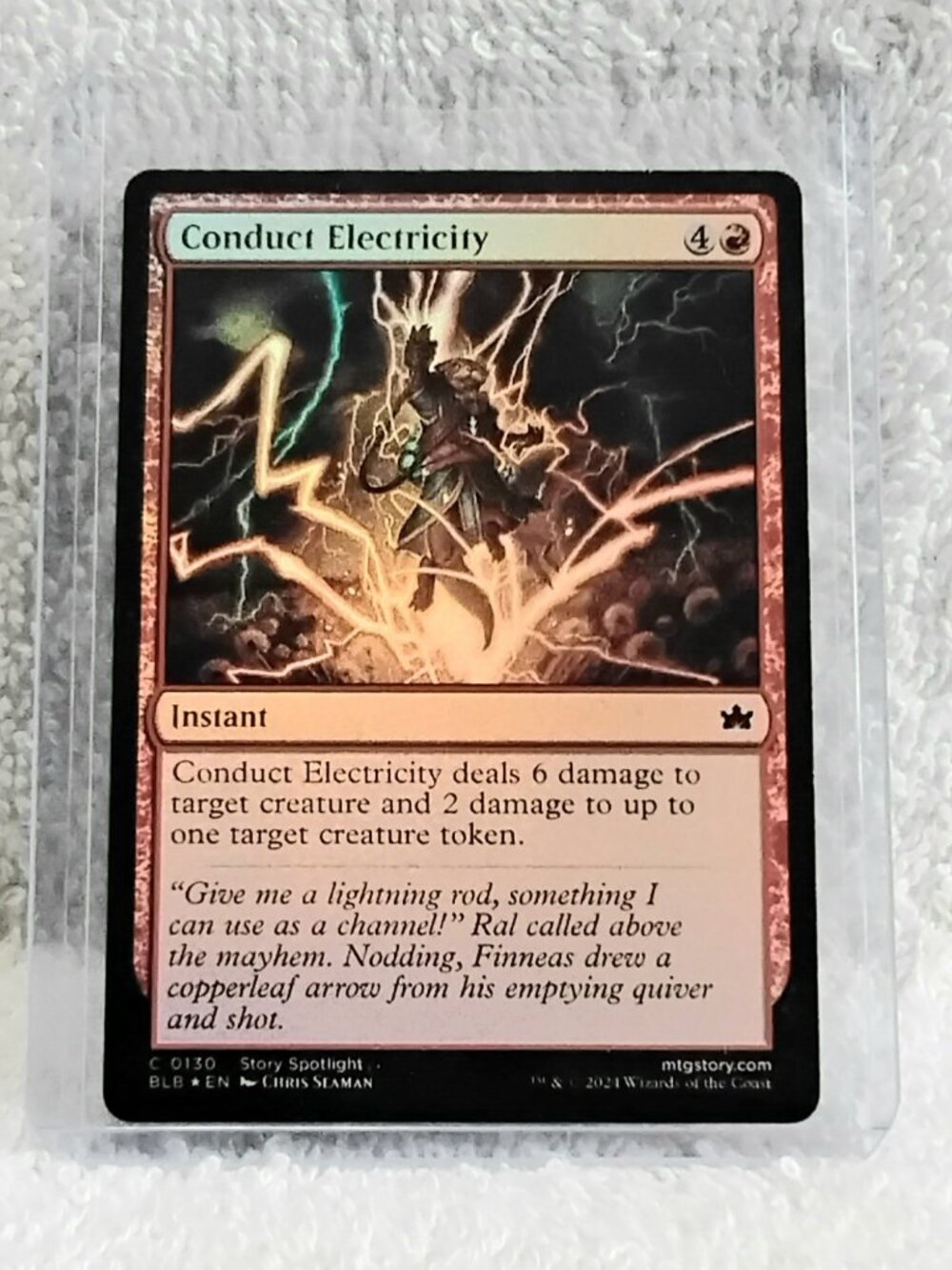 5/$20 Mint 2024 MTG Conduct Electricity C Foil Card 0130 Deckmaster!!